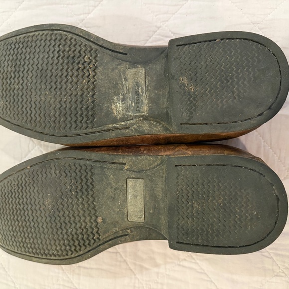 Johnson & Murphy Brown Leather Sheepskin Loafers 12 M 20-7792 Made in Brazil - Picture 8 of 10